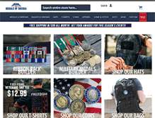 Tablet Screenshot of medalsofamerica.com